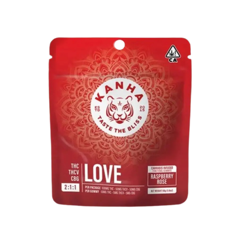 FX 2:1:1 LOVE Raspberry Rose [10pk] (100mg THC/50mg THCV/50mg CBG)