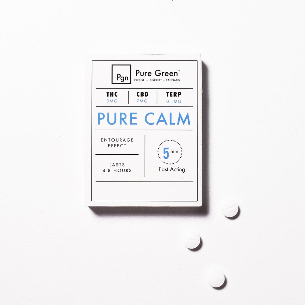 Calm 7:3 [12pk] (7mg CBD/3mg THC) by Pure Green