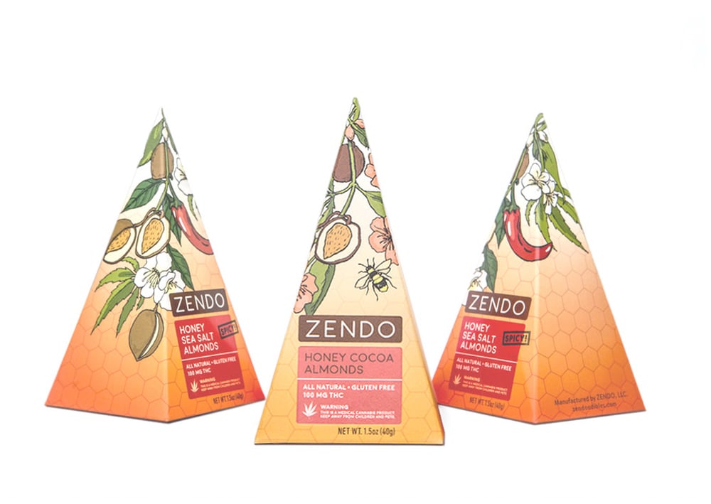 Honey Cocoa Almonds [1.5oz] (100mg) by Zendo