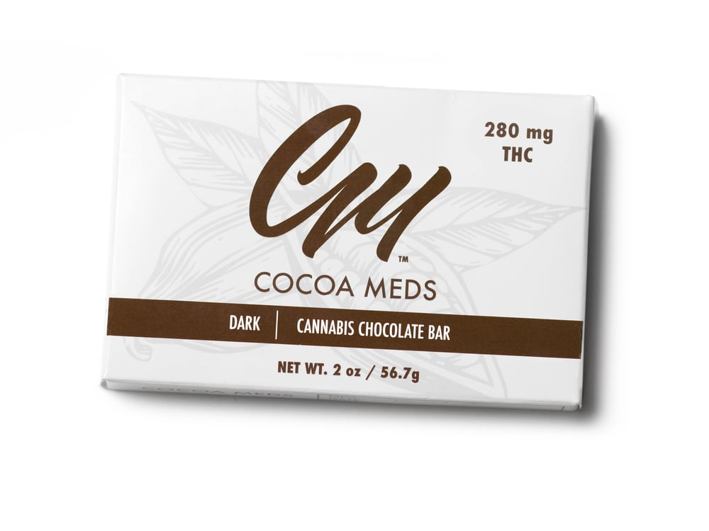 Dark Chocolate Bar (280mg) by Cocoa Meds
