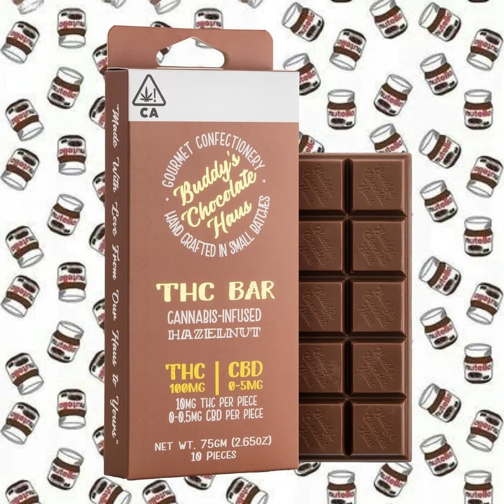 Hazelnut Milk Chocolate (100mg) by Buddy's Chocolate Haus
