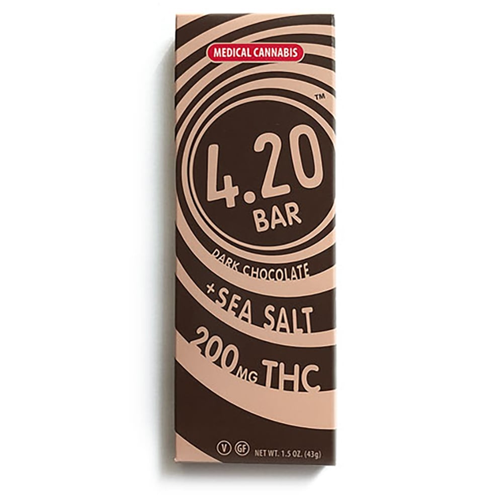 Dark Chocolate + Sea Salt (200mg) by 4.20 Bar