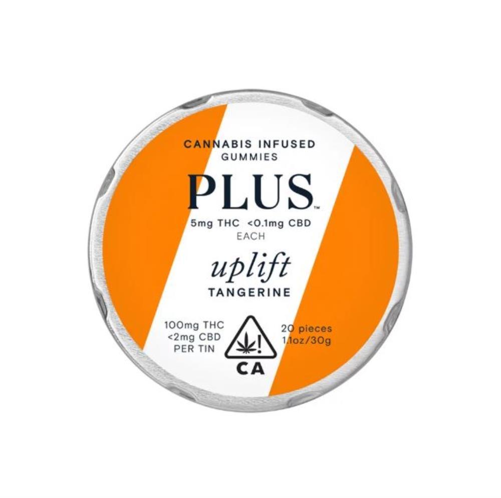 Tangerine [20pk] (100mg) Plus Products Uplift Gummies Jane
