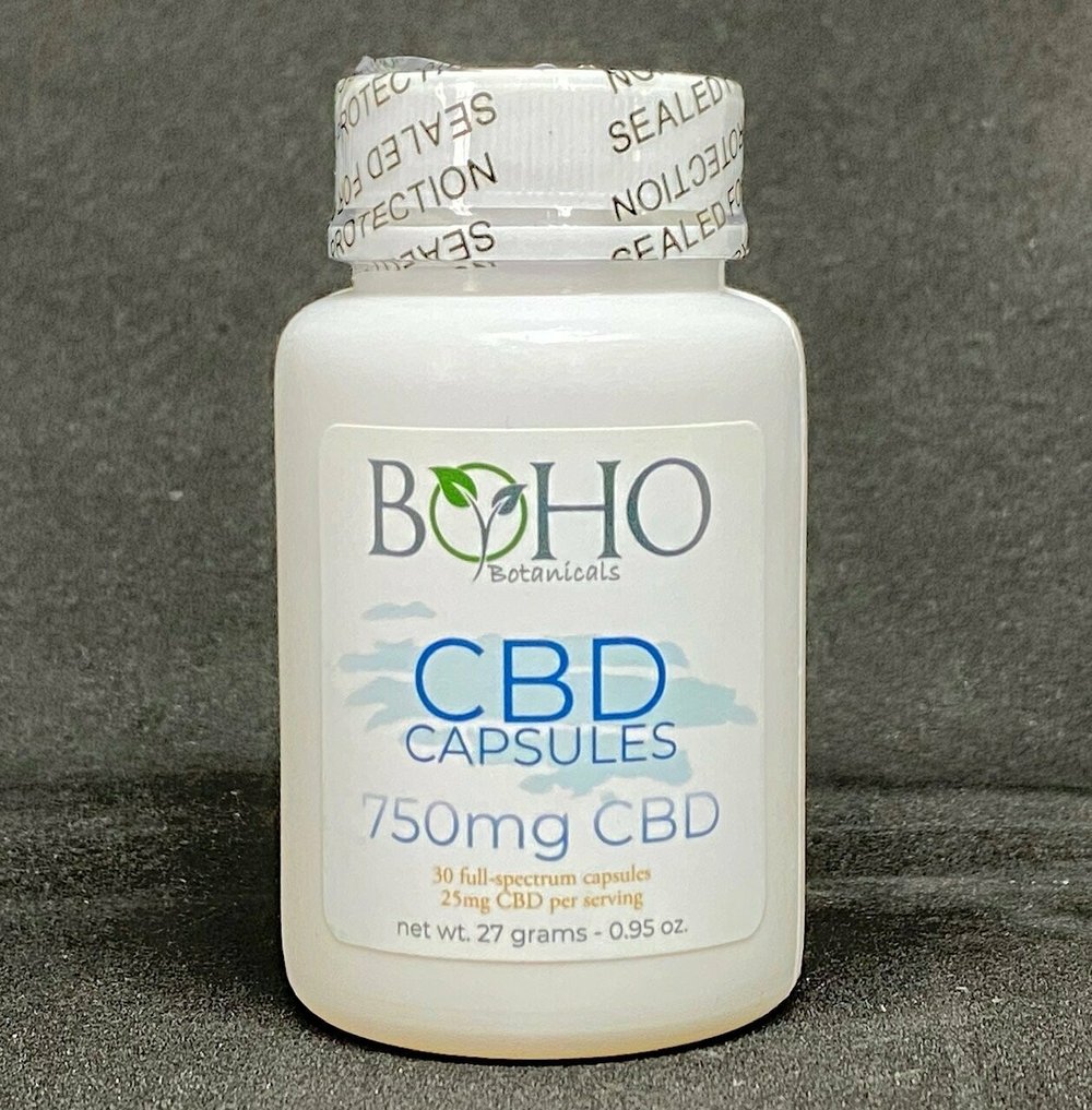 Vegan Capsules [30pk] (750mg CBD) by Boho Botanicals