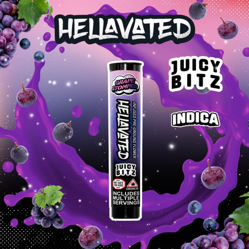 Shop Hellavated Juicy Bitz - Grape StomperInfused Pre-Ground