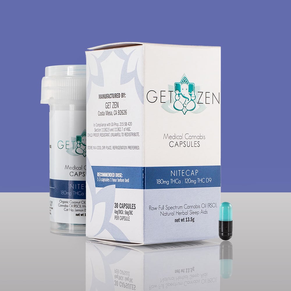 NiteCap [30pk] (240mg THC/360 THCa) by Get Zen