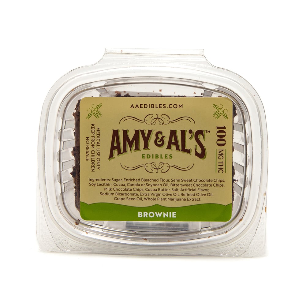 Dark Chocolate Brownie (100mg) by Amy and Al's