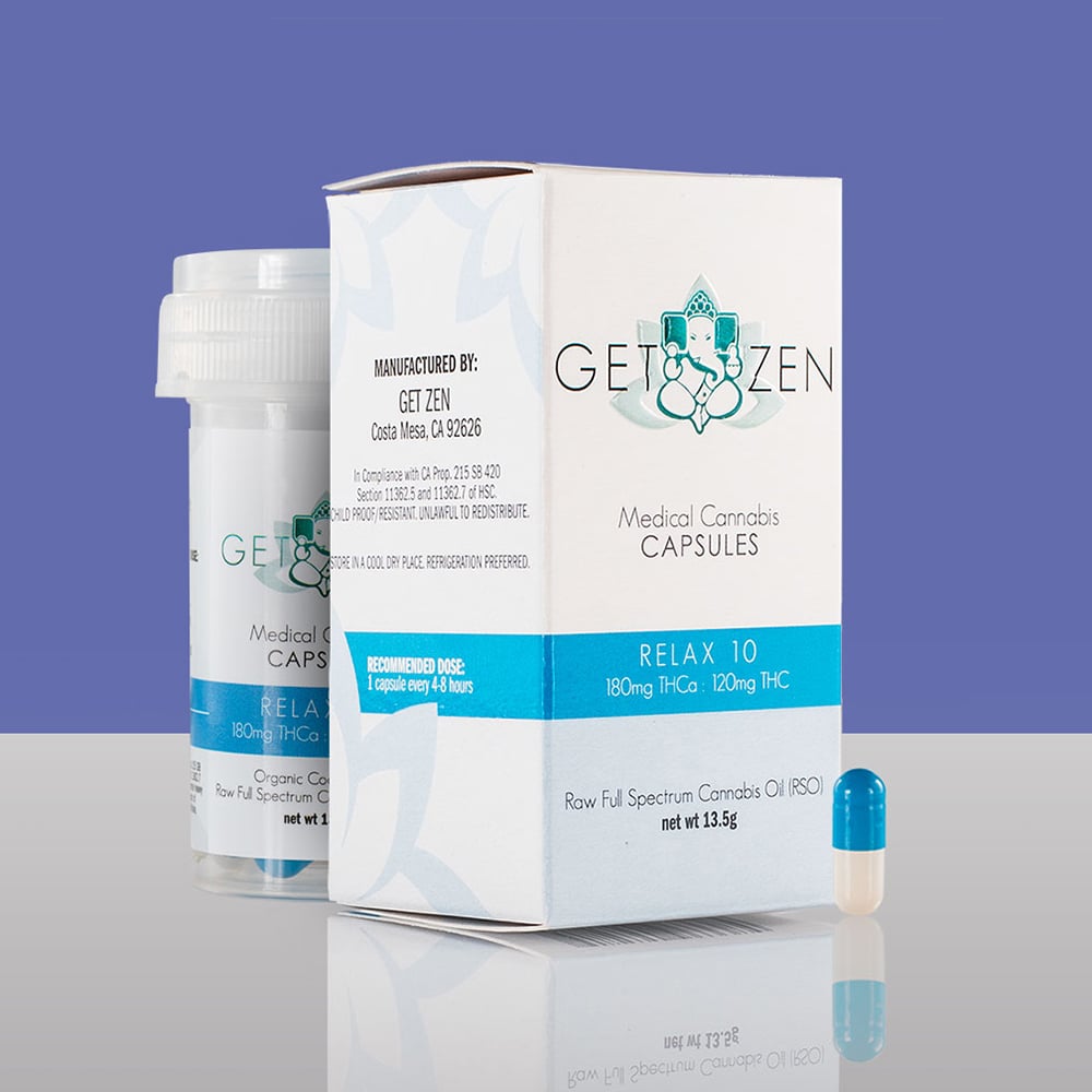 Relax 10 [30pk] (180mg THCa/120mg THC) by Get Zen