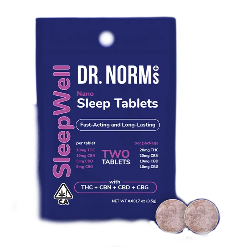 SleepWell Nano [2pk] (10mg CBD/20mg THC/20mg CBN/10mg CBG)