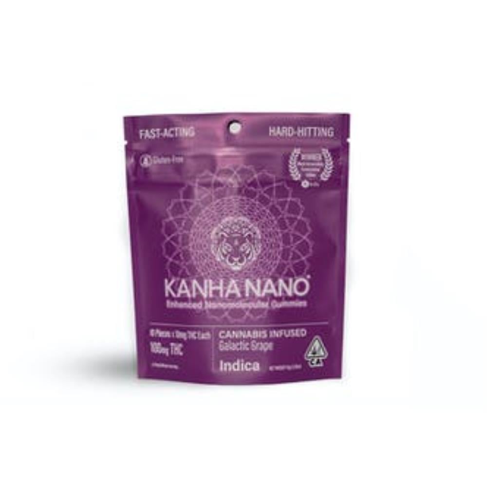 Galactic Grape Indica [10pk] (100mg) Kanha FastActing Gummies