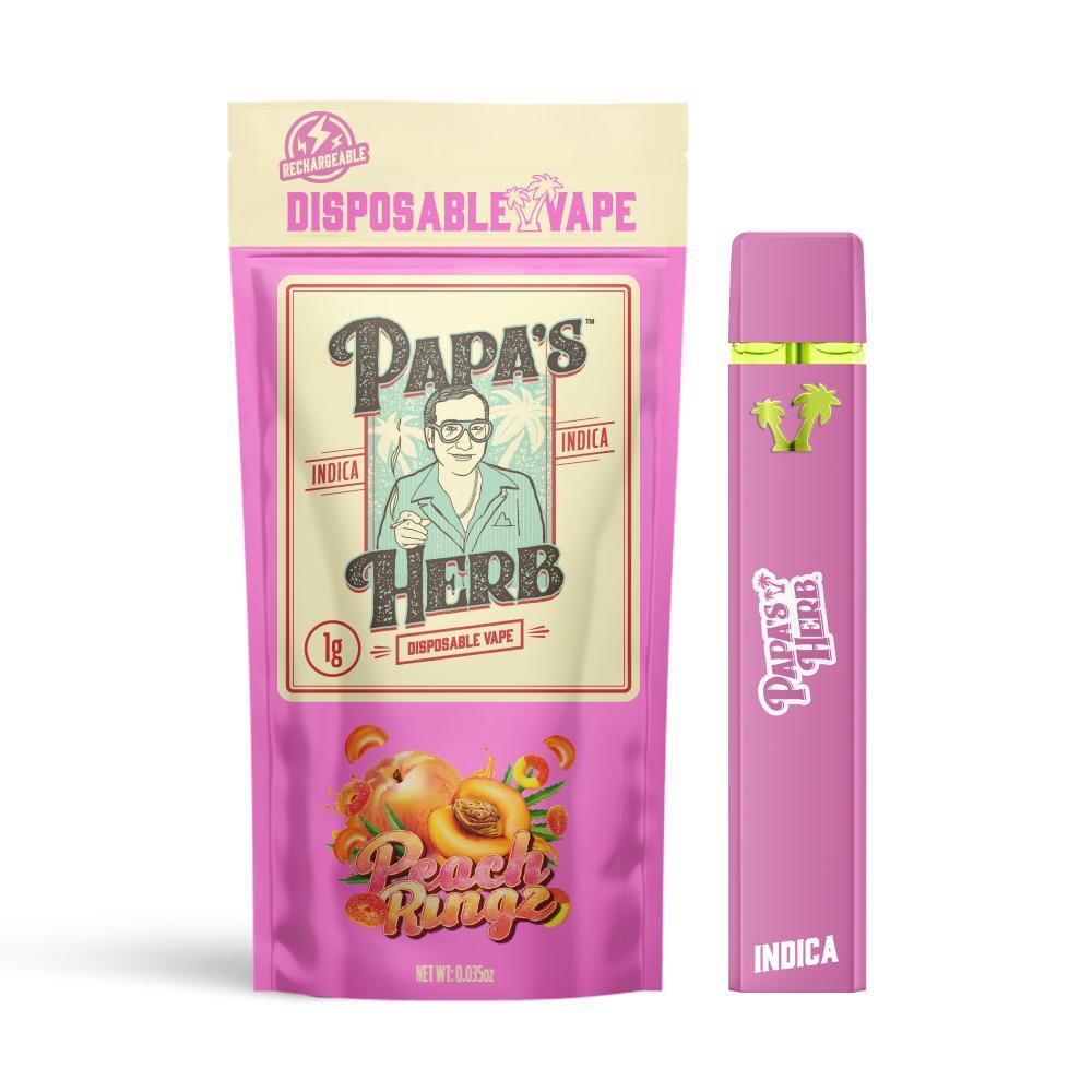 Shop Papas Herb - Peach Rings Disposable (1g) | Fine Fettle