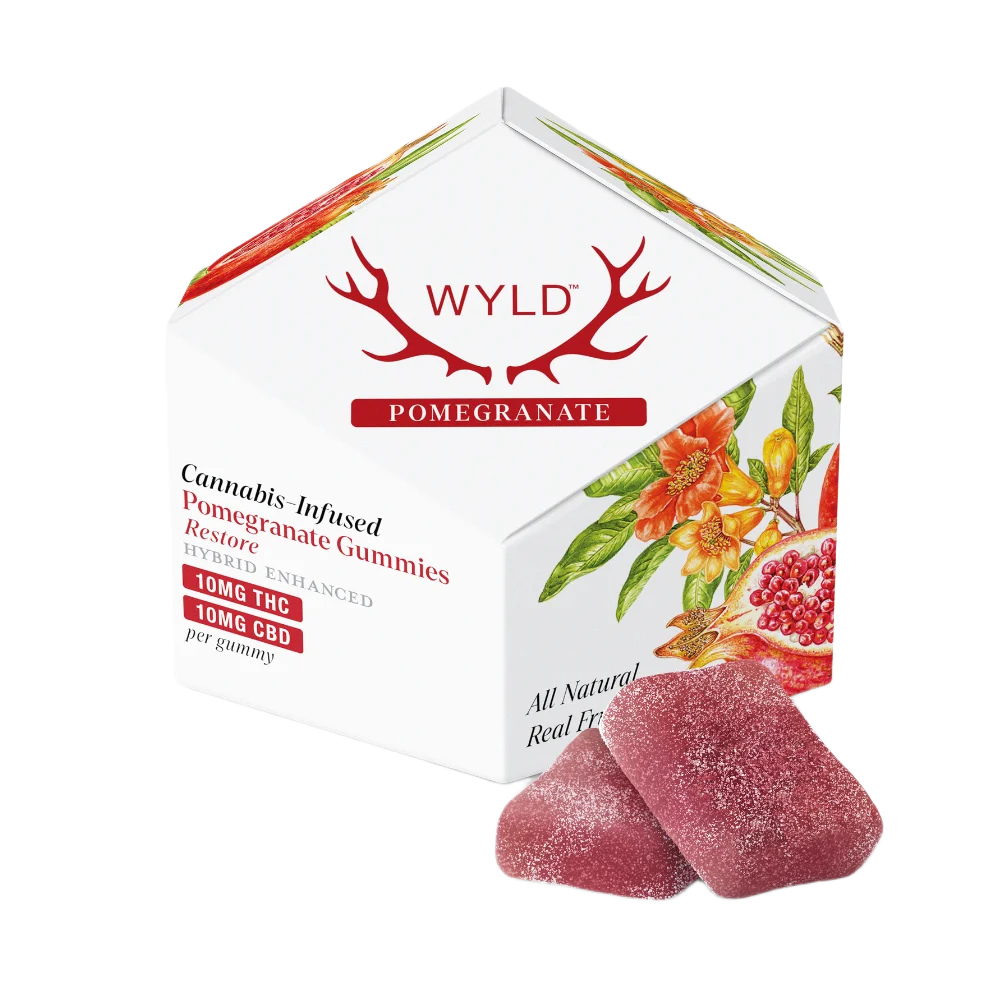 Pomegranate 1:1 CBD + Hybrid Enhanced Gummies | 100mg