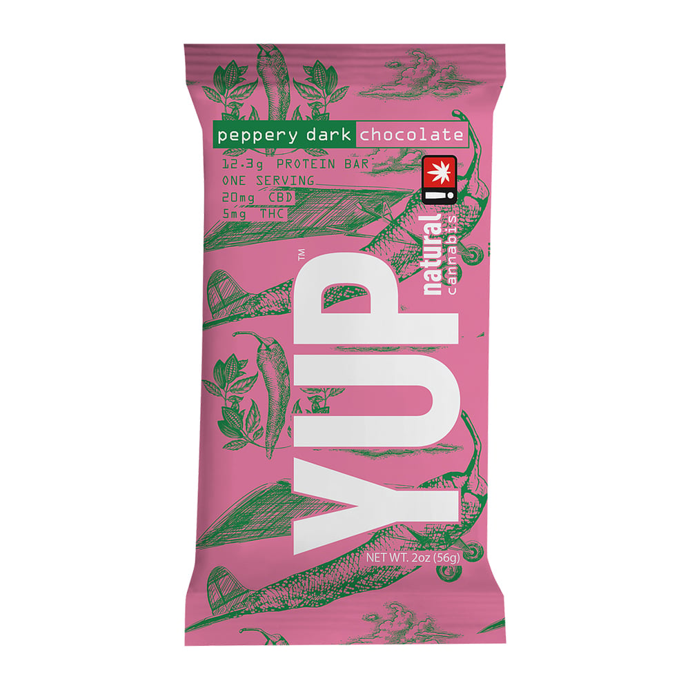 Peppery Dark Chocolate (20mg CBD/5mg THC) by Yup Bars
