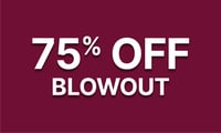 Promotional image for Blowout 75% Off Promotional image for Blowout 75% Off