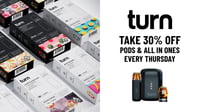 Promotional image for Turn - 30% off all pods & all in ones