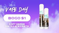 Promotional image for Vape Day Soft Serve - Distillate BOGO