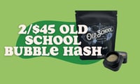 Promotional image for 2/$45 Old School Bubble Hash