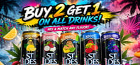 Promotional image for All Drinks Buy 2 Get 1 Promotional image for All Drinks Buy 2 Get 1
