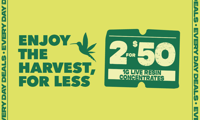 Promotional image for 2 FOR $50 1G LIVE RESIN CONCENTRATES Promotional image for 2 FOR $50 1G LIVE RESIN CONCENTRATES