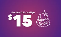 Promotional image for Cartridges LR Neon Moon (.5g) $15 Promotional image for Cartridges LR Neon Moon (.5g) $15