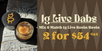 Promotional image for Mix n Match 1g Live Dabs | 2 for $54