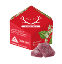 *HIGH DOSE* Raspberry Sativa Enhanced Gummies | 400mg | MD Only