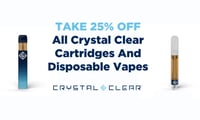 Promotional image for Take 25% OFF All Crystal Clear Vapes