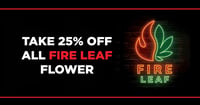 Promotional image for Take 25% OFF Fire Leaf Flower