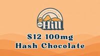 Promotional image for $12 100mg Hash Chocolate