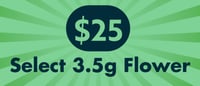 Promotional image for Select 3.5g Flower $25