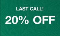 Promotional image for 20% Off Last Call!