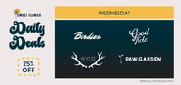 Promotional image for Wednesday - Daily Deal