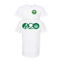 420 T-Shirt - White/Green [L]