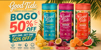 Promotional image for Good Tide – BOGO 50%