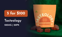 Promotional image for 5 20pk Tasteology Gummies - $100
