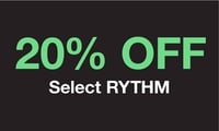 Promotional image for 20% Off Select Rythm Products