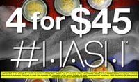 Promotional image for 4 for $45 #HASH Concentrates