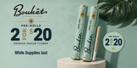 Promotional image for Bouket Pre-Rolls – 2 for $20