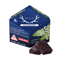 *HIGH DOSE* Elderberry 4:1 CBN + Indica Enhanced Gummies | 400mg THC:100mg CBN | MD Only