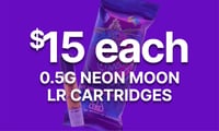 Promotional image for Cartridges LR Neon Moon (.5g) $15 Promotional image for Cartridges LR Neon Moon (.5g) $15