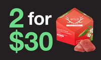 Promotional image for 2 for $30 Select Wyld Gummies