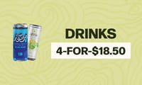 Promotional image for 4-for-$18.50 All Drinks