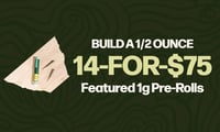 Promotional image for 14-for-$75.50 1g Featured Pre-Rolls