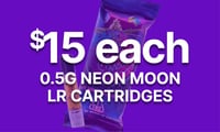 Promotional image for Cartridges LR Neon Moon (.5g) $15 Promotional image for Cartridges LR Neon Moon (.5g) $15