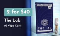 Promotional image for 2 for $40: The Lab 1g Cartridges