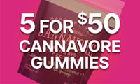 Promotional image for Gummies Cannavore 5 for $50