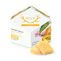 Peach 2:1 CBD + Hybrid Enhanced Gummies | 100mg CBD:50mg THC