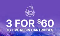 Promotional image for Live Resin Cartridges Neon Moon (1g) 3 for $60 Promotional image for Live Resin Cartridges Neon Moon (1g) 3 for $60