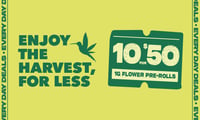 Promotional image for 10 FOR $50 PRE-ROLLS