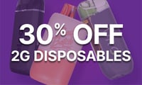 Promotional image for Disposables 2g 30% Off Promotional image for Disposables 2g 30% Off